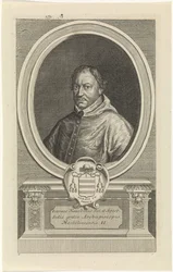 Joannes Hauchin Portrait Engraved by Jan Baptist Jongelinck